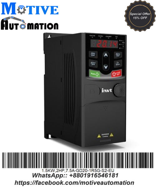 INVT-VFD-1.5KW,2HP,7.5A